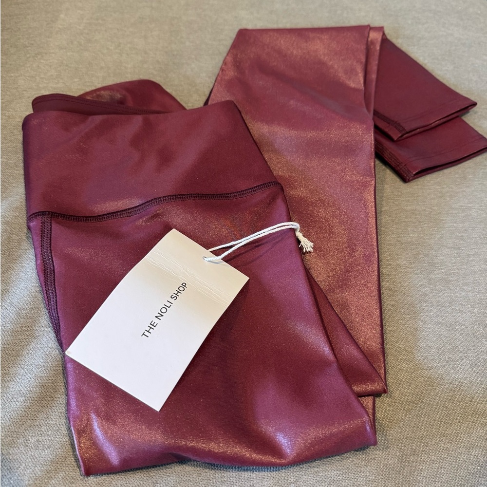 The Noli Shop Liquid Leggings in Pinot